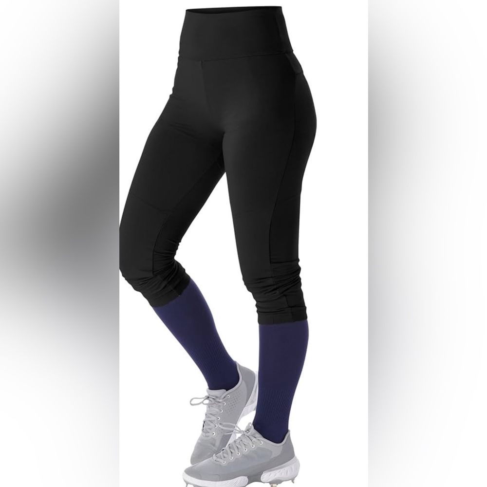 Women's High-Waist 3/4 Track Pants Joggers - Black